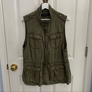 Max Jeans Max Studio Olive Green Army Vest